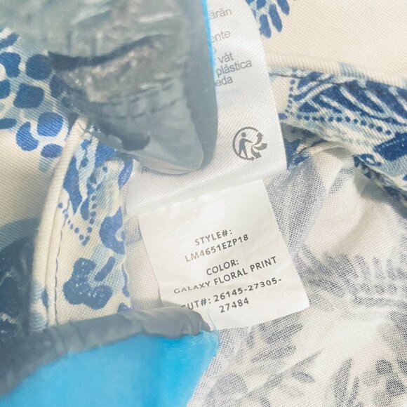 Liverpool Los Angeles Blue Floral Print Pants – Size L - Picture 15 of 17